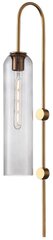 Настенный светильник ST Luce Callana SL1145.341.01, E27, 60 Вт, кол-во ламп: 1 шт, цвет арматуры: латунный, цвет плафона: серый