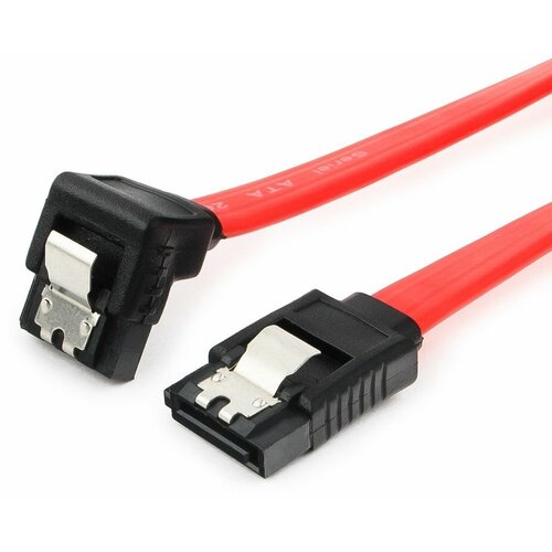 Кабель Cablexpert SATA - SATA (CC-SATAM-DATA90), 0.3 м, 1 шт., красный кабель cablexpert sata sata cc satam data xl 1 м 1 шт красный