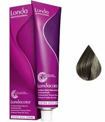 Londa Professional Стойкая крем-краска Londacolor Creme Extra Rich, 7/1 блонд пепельный, 60 мл