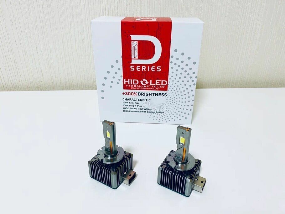 Светодиодные лампы LED D-Series White, цоколь D1S, 6000K, комплект 2 лампы