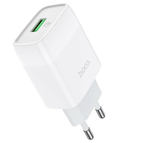 фото Сетевое зарядное устройство hoco c72q glorious single port qc3.0 charger белое