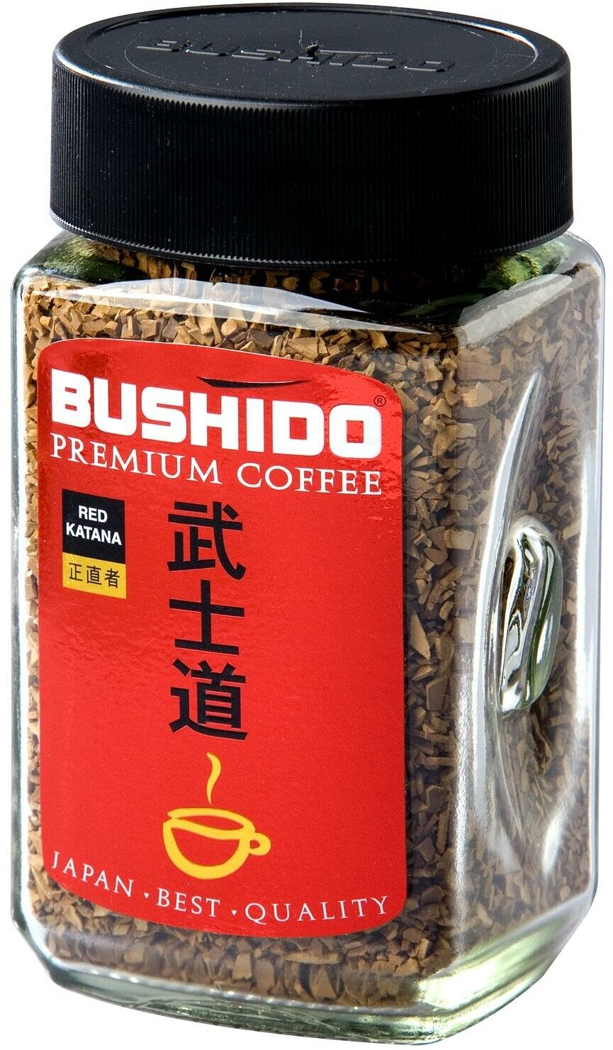 Упаковка 9 штук Кофе растворимый Bushido Red Katana 100г с/б крист Швейцария