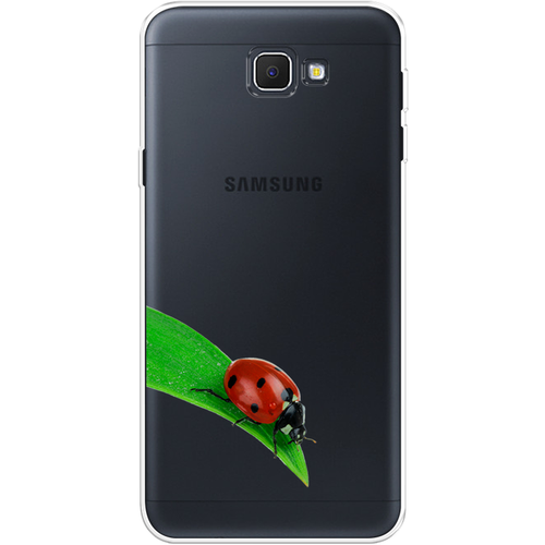 Силиконовый чехол на Samsung Galaxy J5 Prime 2016 / Самсунг Галакси Джей 5 Прайм 2016 На счастье, прозрачный силиконовый чехол на samsung galaxy j2 prime 2016 самсунг галакси джей 2 прайм 2016 на счастье прозрачный