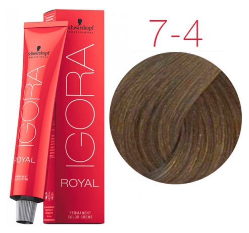 IGORA ROYAL Краска 7-4 NEW!! Средне-русый бежевый