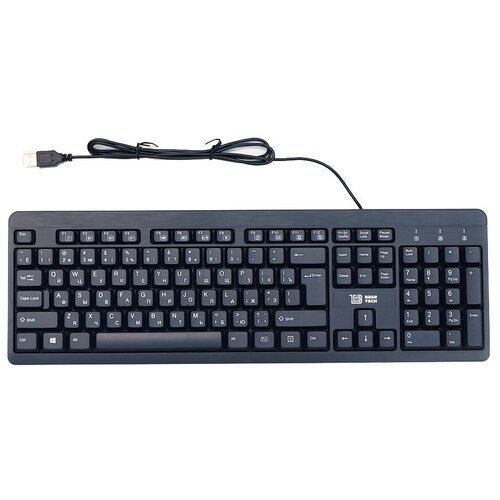 Клавиатура BaseTech KB101, мембранная, проводная, USB, черный (BT-KB101B)