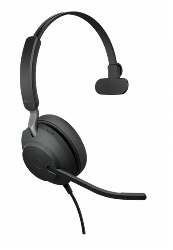 Гарнитура JABRA Evolve2 40, для компьютера, накладные, черный [24089-899-899]