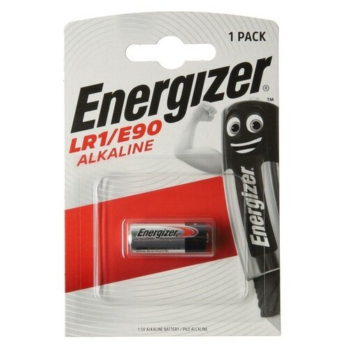 Батарейки Energizer Батарейка алкалиновая Energizer, LR1 (910A/N/E90)-1BL, 1.5В, блистер, 1 шт. батарейка energizer cr123 в упаковке 1 шт