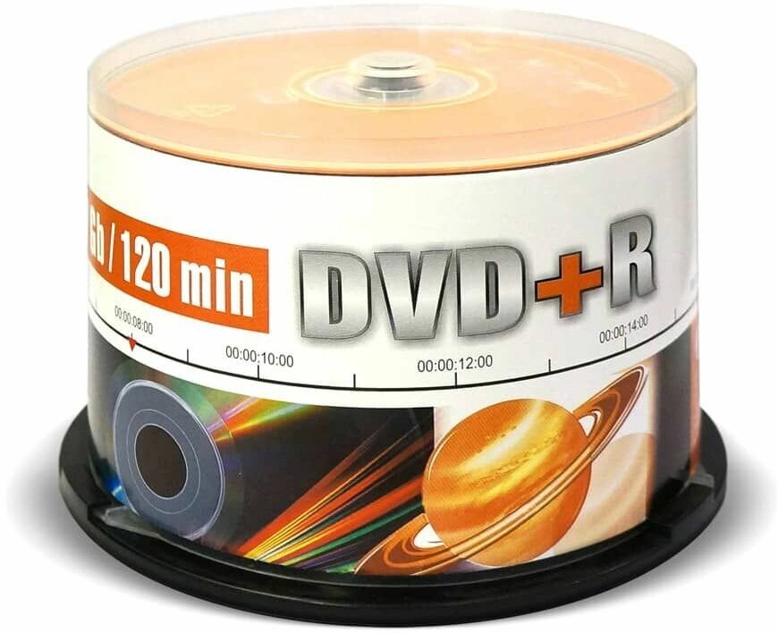 Диски DVD+R Mirex Brand 16X 4,7GB Cake box 50