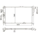 Радиатор Fehu FRC1329m для Daewoo Nexia - изображение