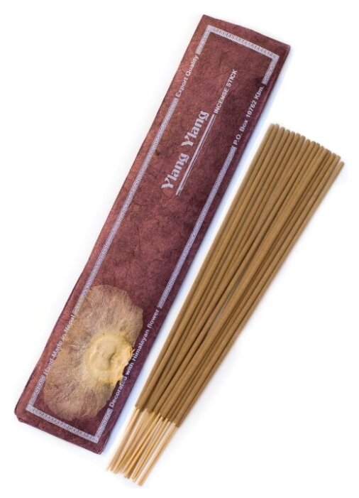 фото Натуральные непальские благовония GANGA Store "Иланг-иланг", 15 ароматических палочек в подарочной упаковке