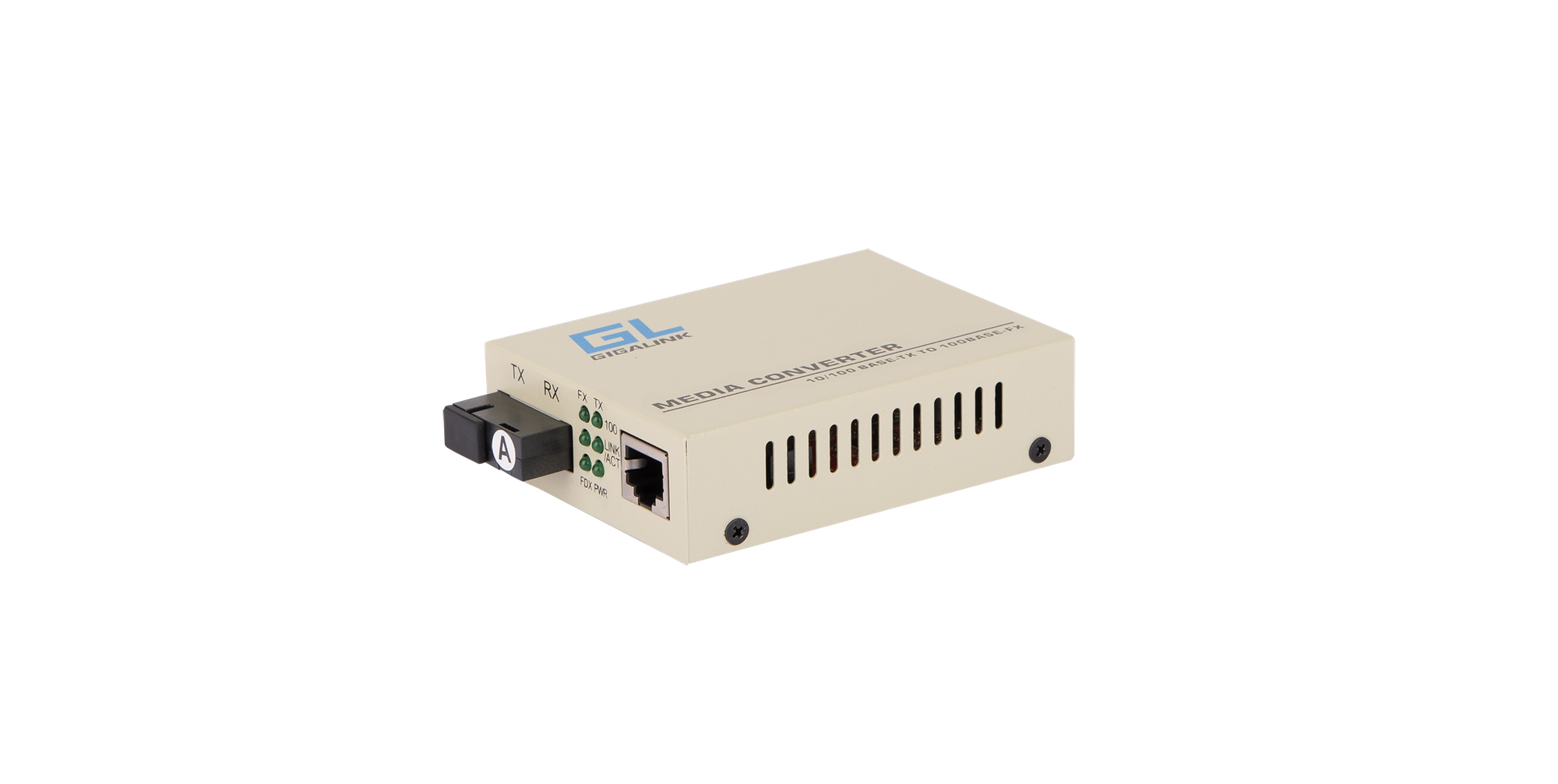 Медиаконвертер GIGALINK, RJ-45x100 Мбит/с, SCx100 Мбит/с, 20 км (GL-MC-UTPF-SC1F-18SM-1310-N)