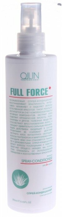 OLLIN Professional Full Force Увлажняющий спрей- кондиционер с экстрактом алоэ для волос, 250 мл