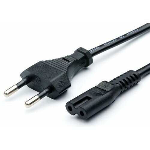 Кабель питания Atcom AT16348 Power Supply Cable 3.0meters (mark 0.5mm on cable) CEE 7/16 2 pin 2 pin prong eu cable power supply cord console cord c7 cable figure 8 power cable for samsung power supply xbox ps4 laptop