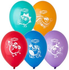 Воздушные шары латексные Riota Смешарики, 30 см, набор 5 шт