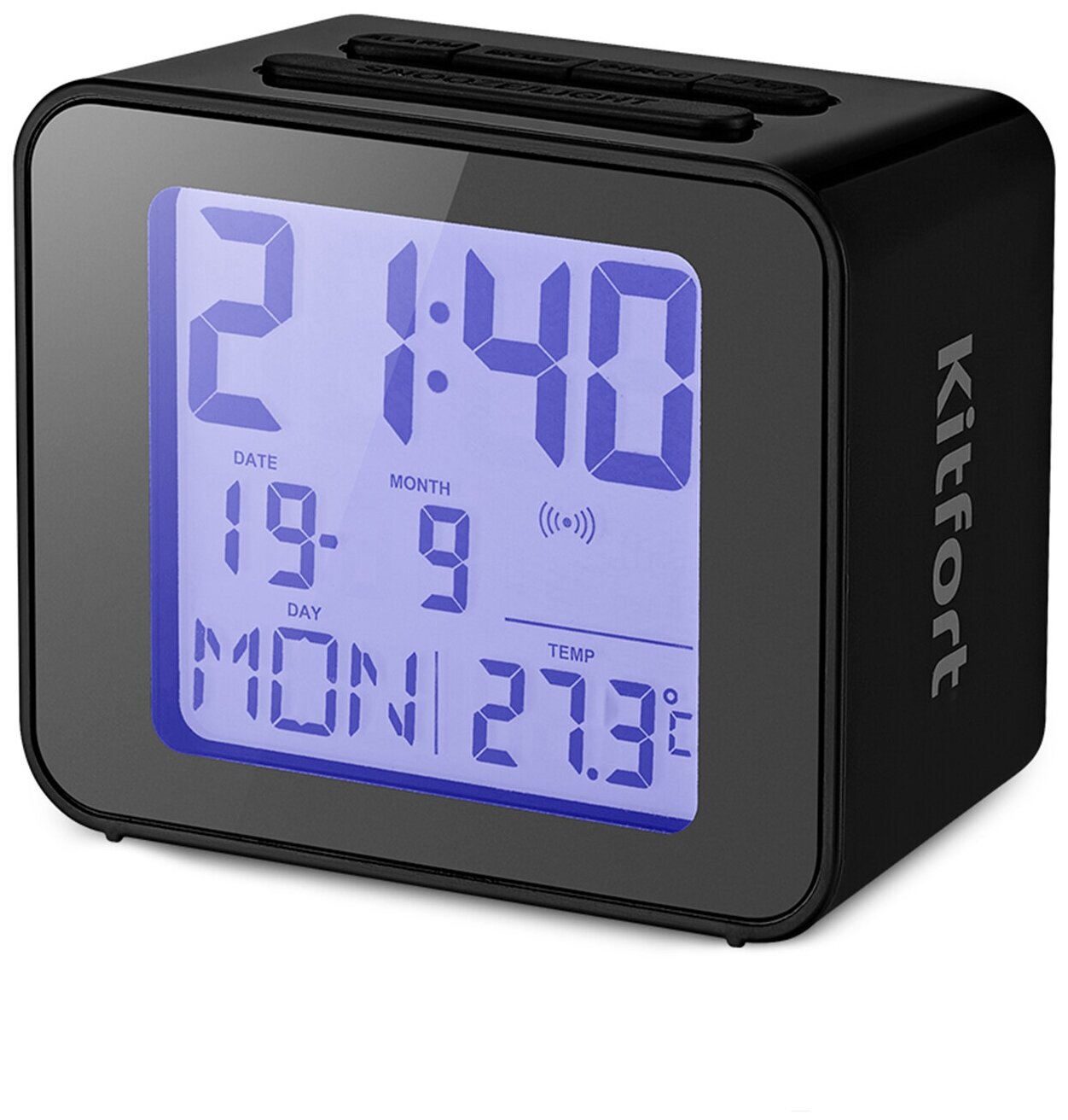 Часы с термометром Kitfort КТ-3303-1 черный .