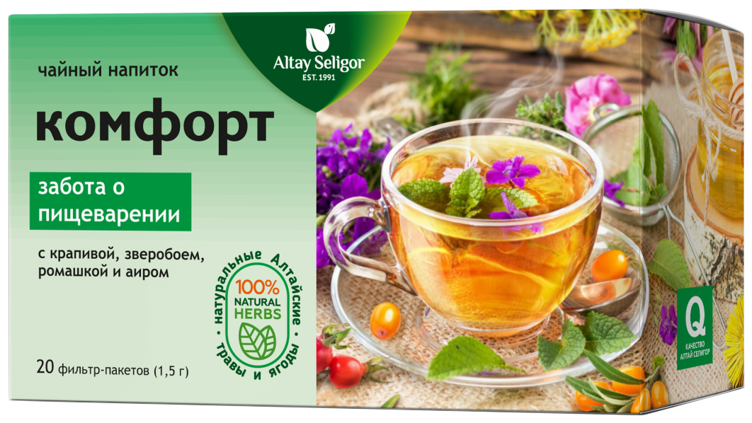 Altay Seligor чай Комфорт ф/п, 30 г, 20 шт., травяной