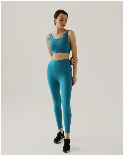 Лосины Criss-Cross Leggings in Turquoise (M / Бирюзовый)