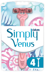 Одноразовая женская бритва Gillette Venus 3, 4 шт.