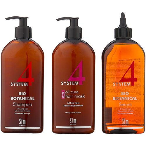 system 4 bio botanical shampoo биоботанический шампунь против выпадения и для стимуляции волос 500 мл Sim Sensitive Набор Комплекс от выпадения волос System 4 maxi