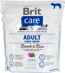 Сухой корм для собак Brit Care, ягненок, с рисом 1 кг (для крупных пород)