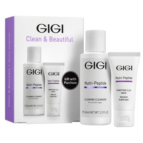 GIGI Набор NP Clean and Beautiful Дорожный для Идеально Чистой Кожи, 60 мл+15 мл