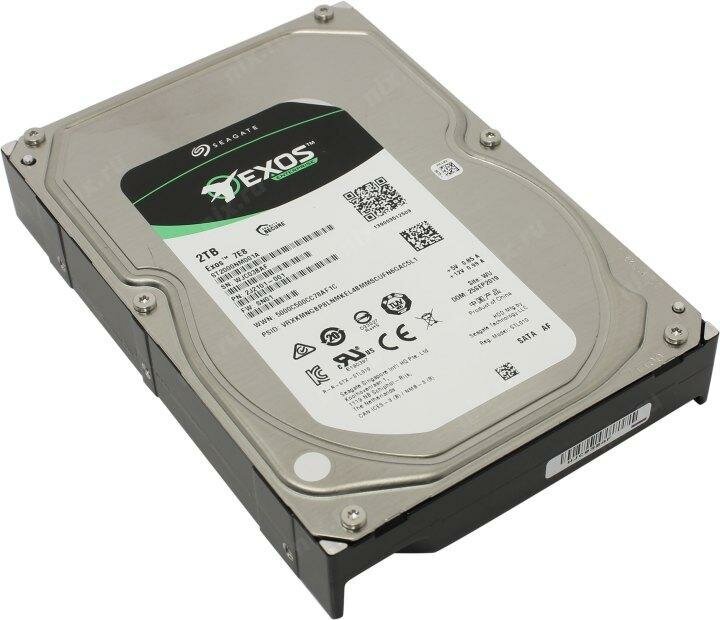 Жесткий диск SEAGATE Exos 7E8 , 2Тб, HDD, SATA III, 3.5" - фото №11