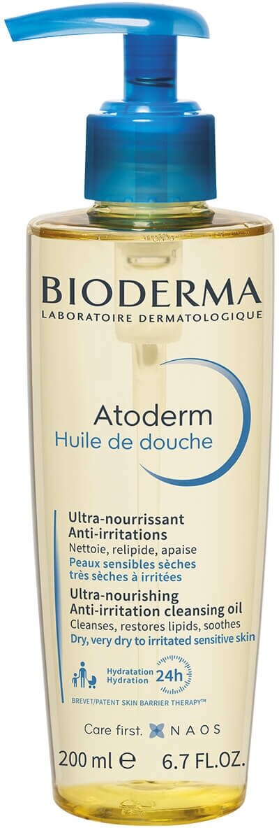 Bioderma Atoderm Масло для душа Увлажняющее для всей семьи, 200 мл, Bioderma