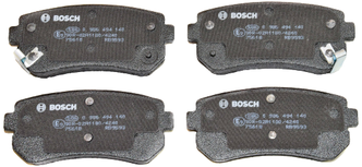 Дисковые тормозные колодки задние Bosch 0986494140 для Kia, Hyundai (4 шт.)