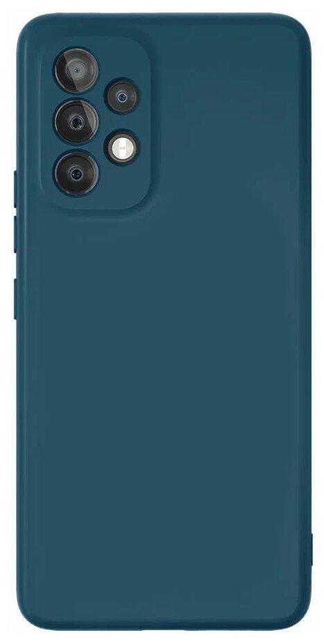 Чехол VLP Silicone case для Galaxy A53, тёмно-синий