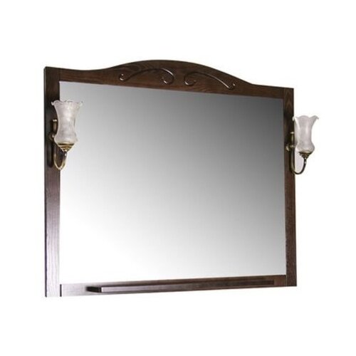 фото Зеркало салерно 105 см с полкой асб-мебель