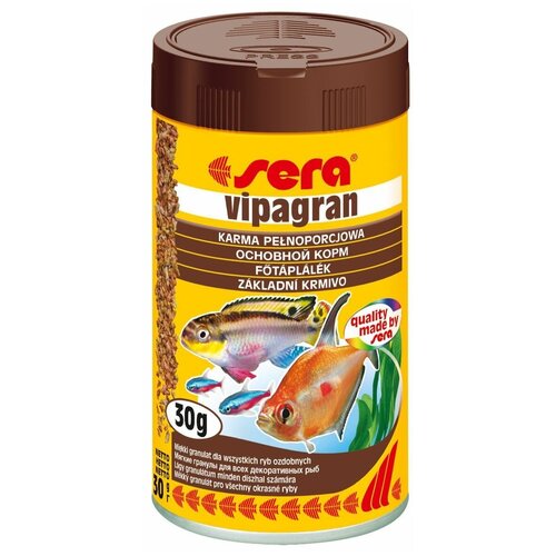 Сухой корм для рыб Sera Vipagran основной в гранулах, 100 мл, 30 г