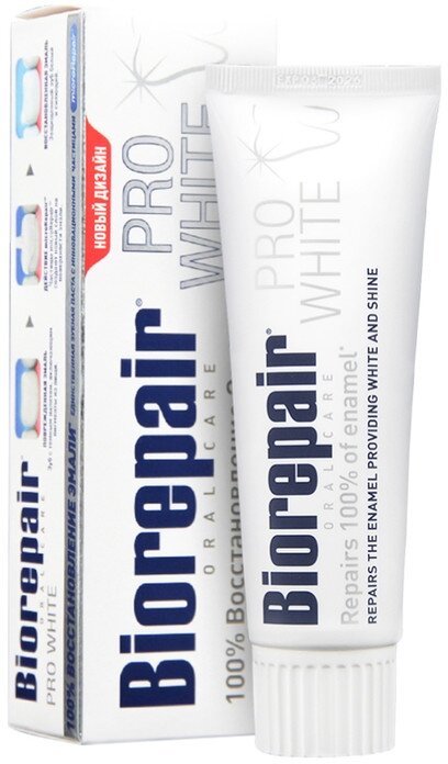 Зубная паста Biorepair Pro White, сохраняющая белизну эмали, 75 мл