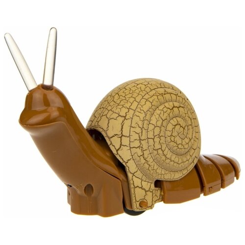 фото Интерактивная игрушка 1toy робо-улитка, на ик-пульте, песочная (т18749) 1 toy