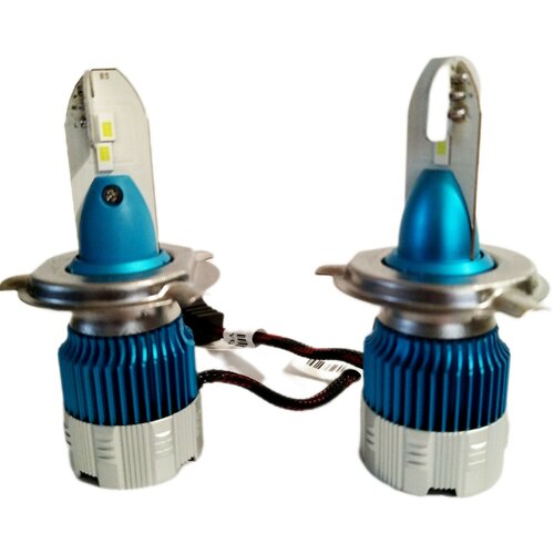 Лампы светодиодные автомобильные LED Headlight H4 с вентилятором /2 шт/ Премиум свет