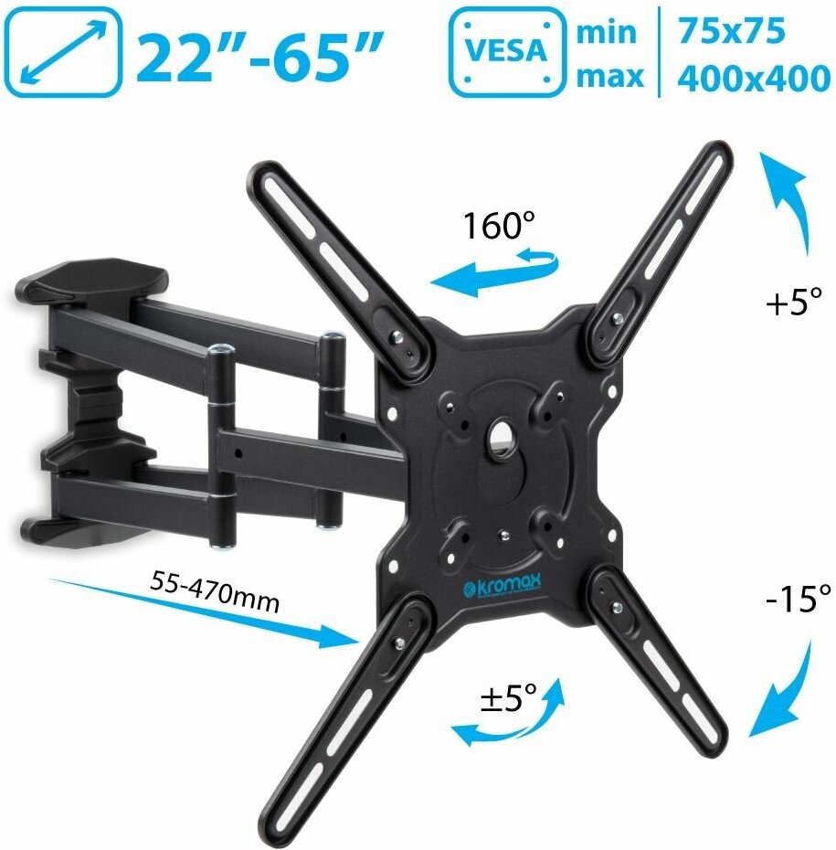 Кронштейн на стену Kromax OPTIMA-407