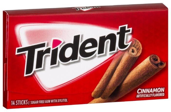 Жевательная резинка Trident Cinnamon / Тридент с Корицей 26,6 гр. (США) - фотография № 2