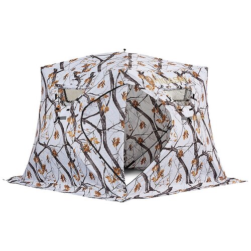 Палатка для рыбалки четырёхместная HIGASHI WINTER CAMO PYRAMYD PRO, winter camo