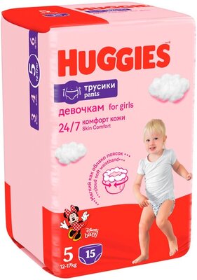 Трусики Huggies Для Девочек ➄ 12-17 кг 15 шт