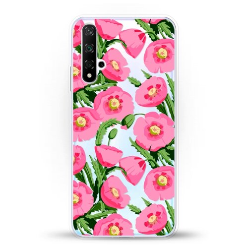 фото Силиконовый чехол узор из цветов на huawei nova 5t andy & paul