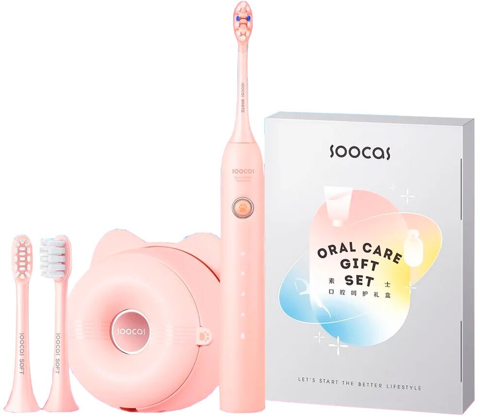 Электрическая зубная щётка Soocas D3 All-Care Sonic Electric Toothbrush Pink - фотография № 13