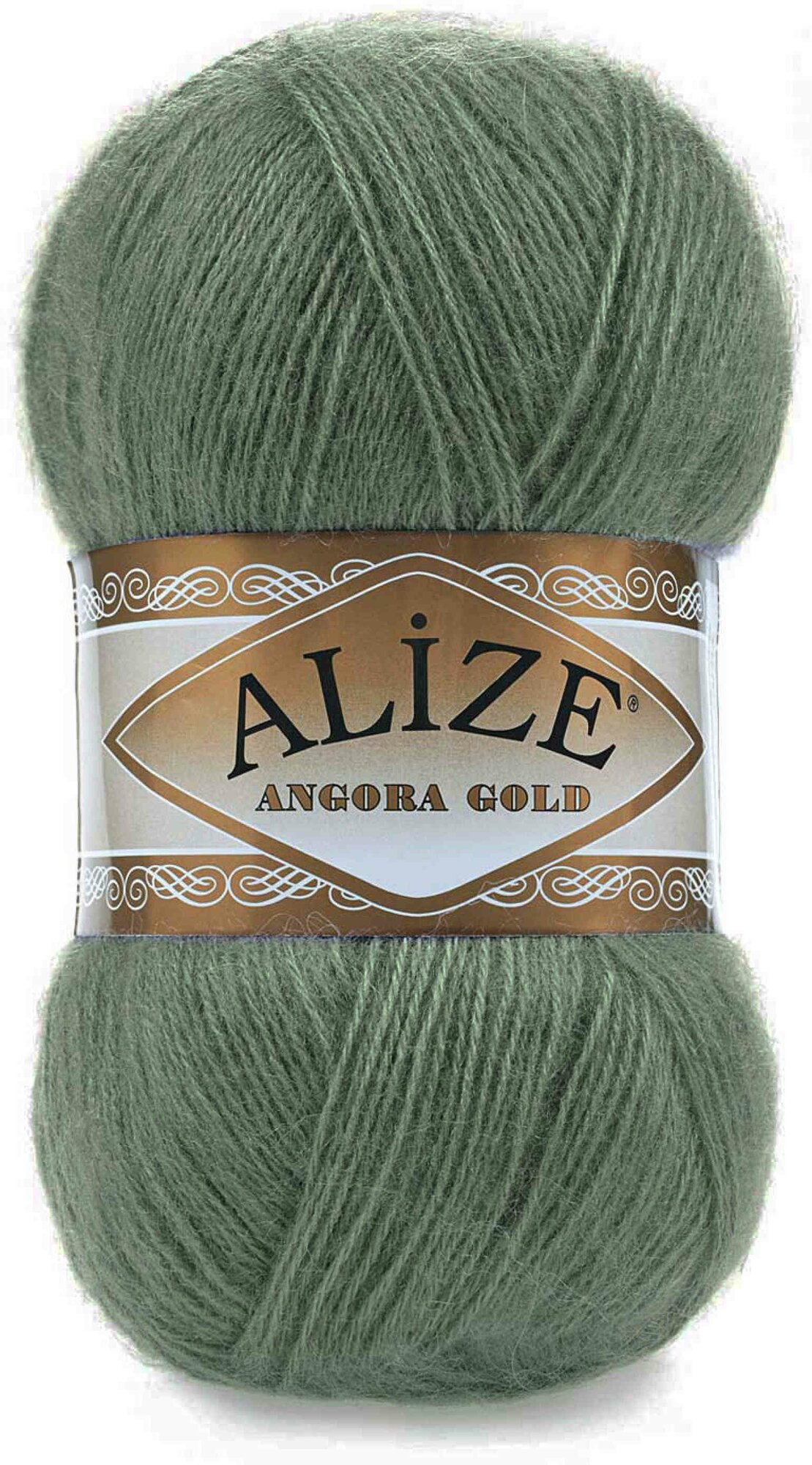 Пряжа Alize Angora Gold зеленый миндаль (180), 80%акрил/20%шерсть, 550м, 100г, 2шт