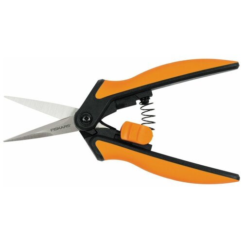 Садовые ножницы FISKARS Solid SP13 черный/оранжевый садовые ножницы fiskars ножницы для травы solid gs21 fiskars