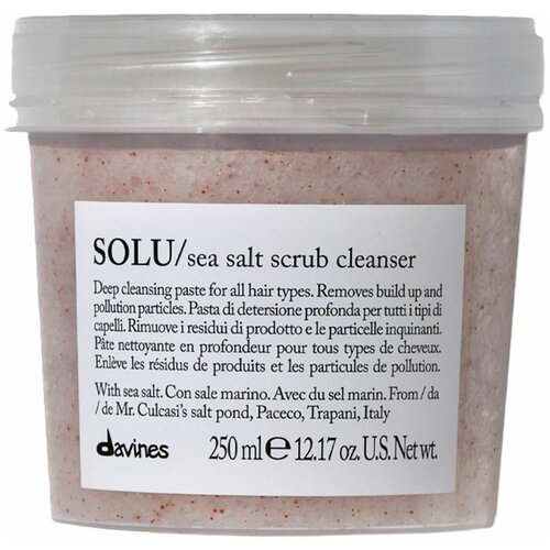 Davines SOLU Sea salt scrub cleanser, Cкраб с морской солью, 250мл