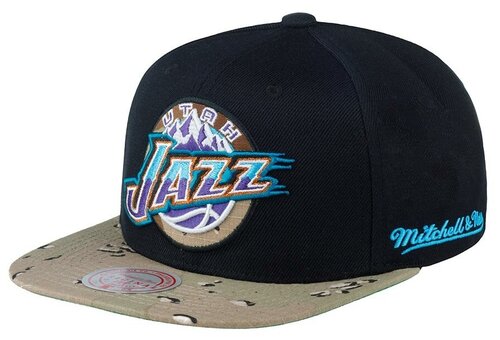 Бейсболка Mitchell & Ness, размер OneSize, черный