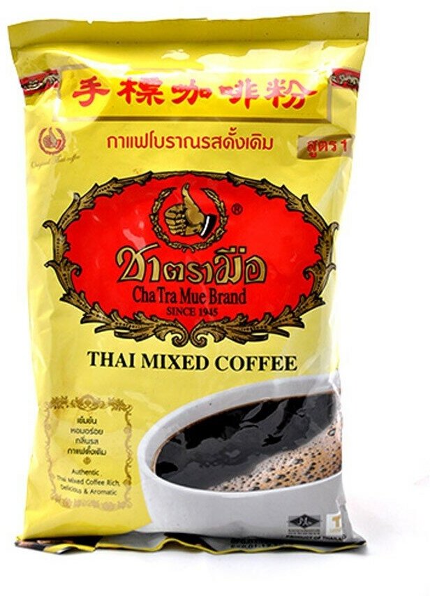 Тайский аутентичный кофе Тhai mixed coffee, 1 кг. Chatramue Brand