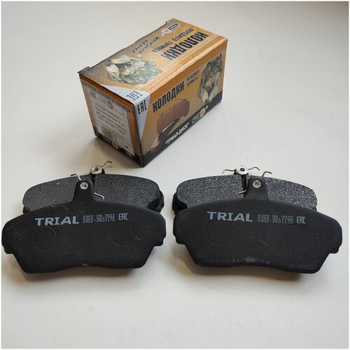 Колодки тормозные передние ГАЗ 3302 3110 31105 комплект 4 шт для дисковых тормозов Триал 3302-3501090 990₽