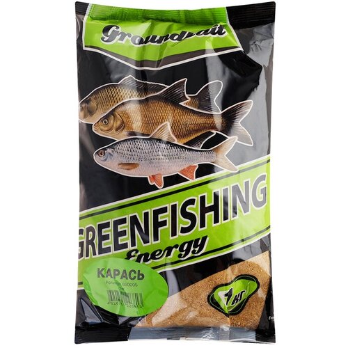 greenfishing прикормка greenfishing g 7 карась 1 кг GREENFISHING Прикормка Greenfishing Energy, карась, 1 кг