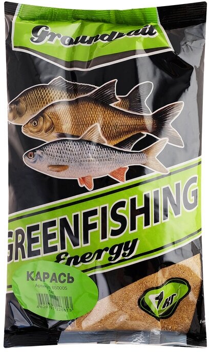 GREENFISHING Прикормка Greenfishing Energy, карась, 1 кг