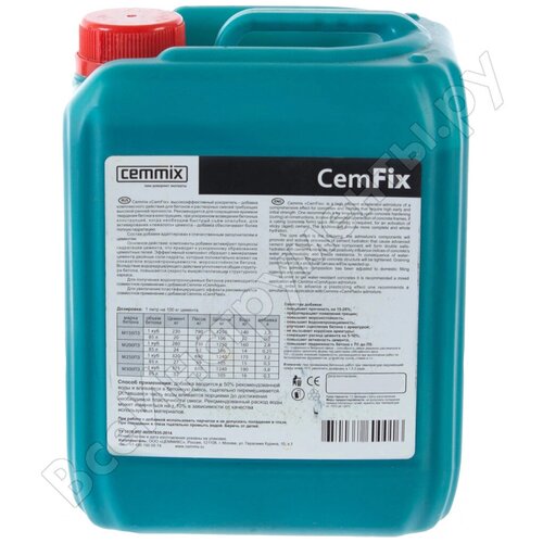 Ускоритель набора прочности Cemmix CemFix 5 л 206773 ускоритель твердения cemmix cemfix 1 л
