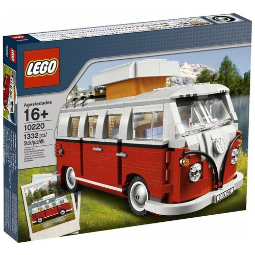 конструктор lego creator expert 10279 фургон volkswagen t2 camper 2207 дет Конструктор LEGO Creator 10220 Автофургон Фольксваген Т1, 1332 дет.